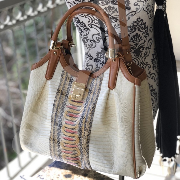 Brahmin Elisa yellow canyon satchel handbag NWT - Picture 3 of 8